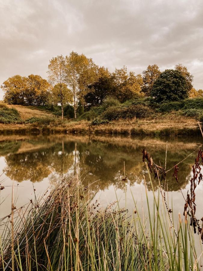 La Ferme Du Pont De Maumy, Cabane Au Bord De L'Etang Et Bain Nordique Busserolles Exteriér fotografie